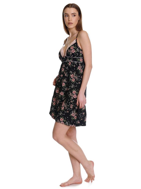 Nastrovje Potsdam Vive Maria Hibiscus Dream Damen Negligée schwarz allover Clearance-Verkauf