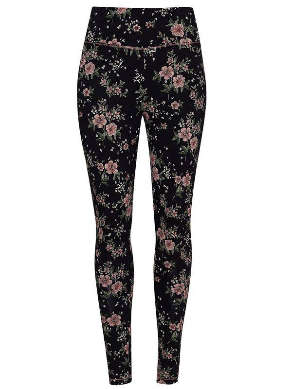 Nastrovje Potsdam Vive Maria Hibiscus Love Damen Leggings schwarz allover Fabrikladen