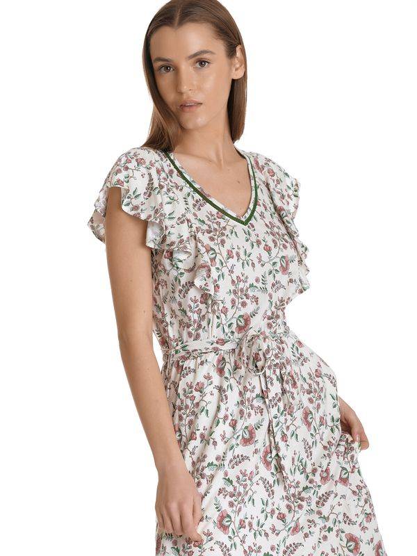 Nastrovje Potsdam Vive Maria Garden Girl Damen A-Linien-Kleid creme/allover Black Friday Preise