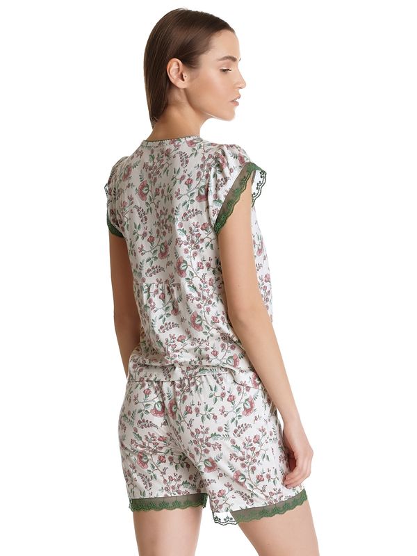 Nastrovje Potsdam Vive Maria Garden Girl Damen Pyjama creme/allover zollfrei