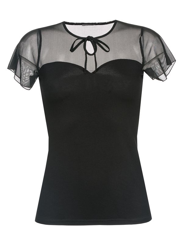 Nastrovje Potsdam Pussy Deluxe Lovely Chic Damen T-Shirt schwarz