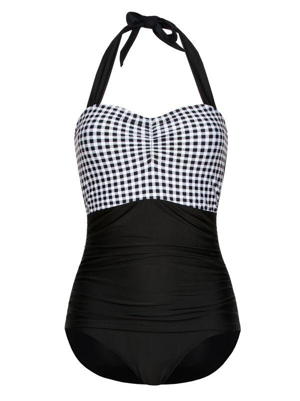 Nastrovje Potsdam Pussy Deluxe Square Dance Damen Badeanzug schwarz allover im Angebot