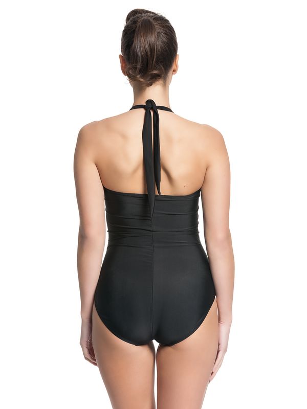 Nastrovje Potsdam Pussy Deluxe Roxy Checkered Damen Badeanzug schwarz allover Schlussverkauf