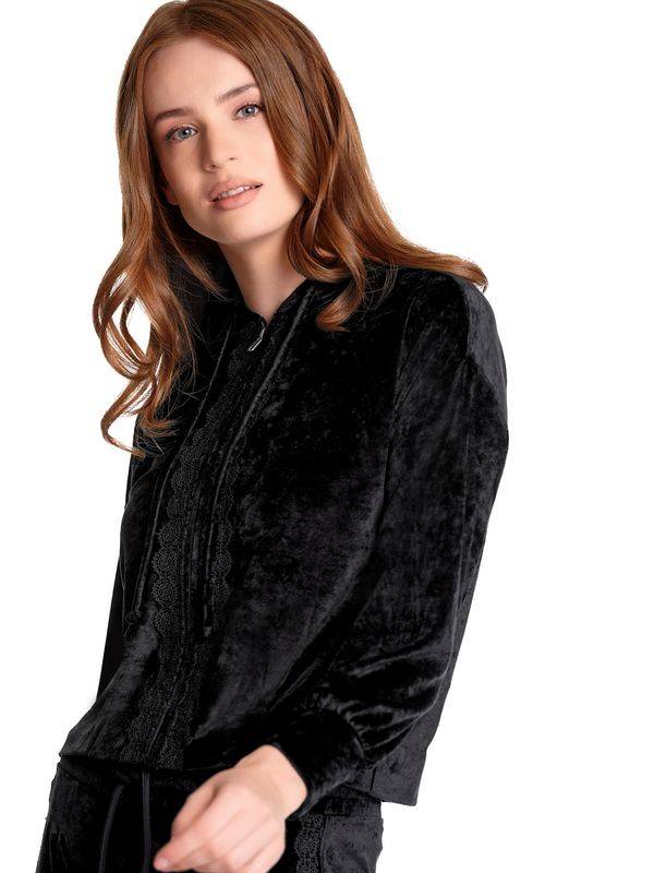 Nastrovje Potsdam Vive Maria Velvet Dream Damen Kapuzensweatjacke schwarz Blitzverkäufe