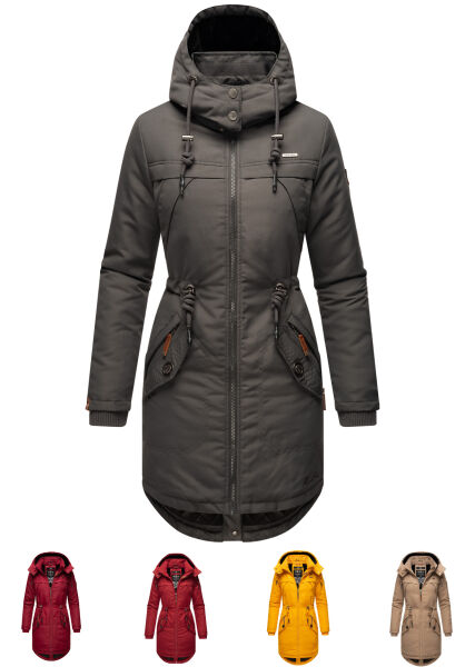 Navahoo Kamil Damen Parka Winterjacke mit Kapuze