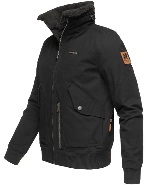 Navahoo Navahoo Herren Piloten Jacke mit Stehkragen Begrenzte Freigabe