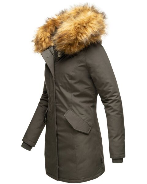 Navahoo Karmaa-Princess Damen Parka Winterjacke mit Fellkragen 50% Rabatt mit kostenlosem Versand
