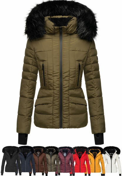 Navahoo Navahoo Adele Damen Winterjacke warm gefüttert Teddyfell