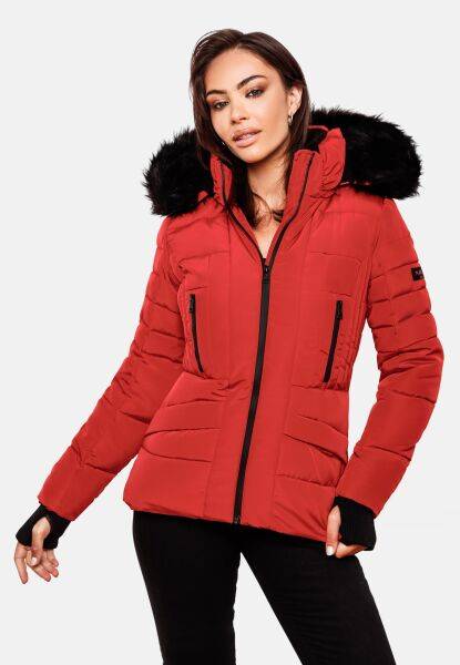 Navahoo Navahoo Adele Damen Winterjacke warm gefüttert Teddyfell Fabrikladen