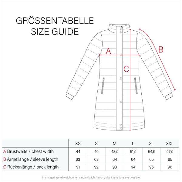 Navahoo Nanakoo Damen Trenchcoat Wintermantel Lagerräumung