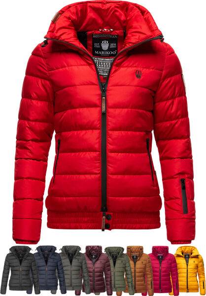 Navahoo Poison Damen Steppjacke Stehkragen Neueste Mode