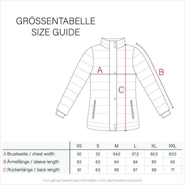 Navahoo Poison Damen Steppjacke Stehkragen Neueste Mode