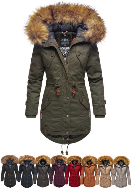 Navahoo La Viva Princess Damen Winterjacke mit Kapuze