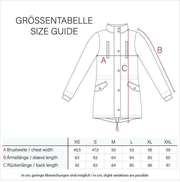 Navahoo Leilaniaa Damen Mantel Trenchcoat Wintermantel mit Kapuze Kauf eins, bekomm eins gratis