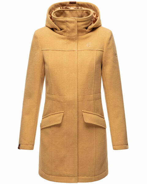 Navahoo Leilaniaa Damen Mantel Trenchcoat Wintermantel mit Kapuze Kauf eins, bekomm eins gratis