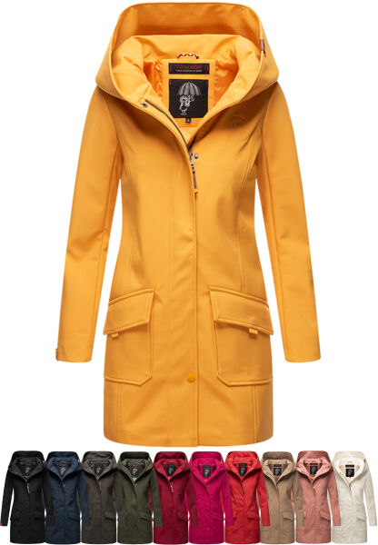 Navahoo Mayleen Damen Softshell Regenjacke mit Kapuze