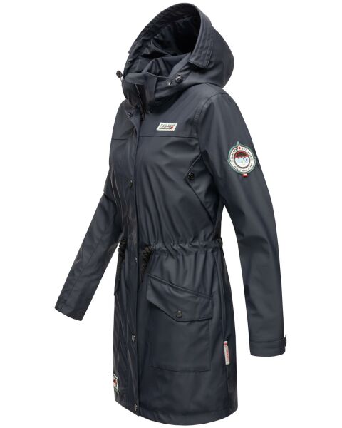 Navahoo Navahoo Deike Damen Regenjacke Regenmantel lang Teddyfell Neueste Stile