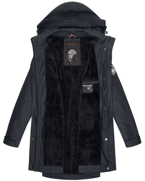 Navahoo Navahoo Deike Damen Regenjacke Regenmantel lang Teddyfell Neueste Stile