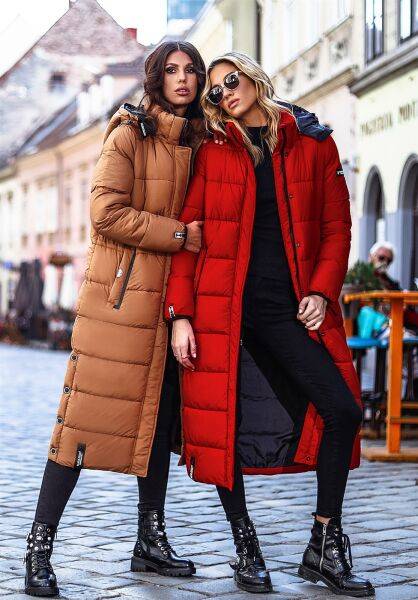 Navahoo Navahoo Isalie Damen lange Winterjacke gesteppt Bis zu 50% Rabatt