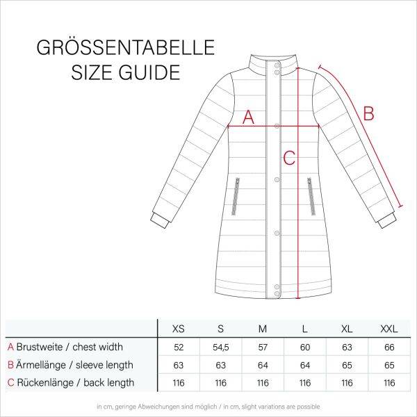 Navahoo Navahoo Isalie Damen lange Winterjacke gesteppt Bis zu 50% Rabatt