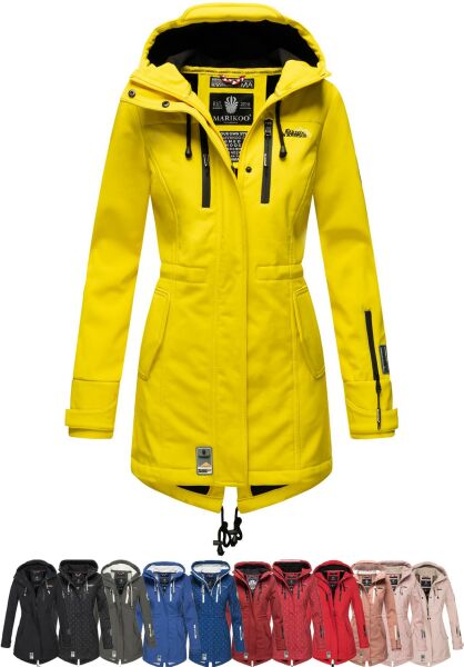 Navahoo Zimtzicke Damen lange Softshell Jacke