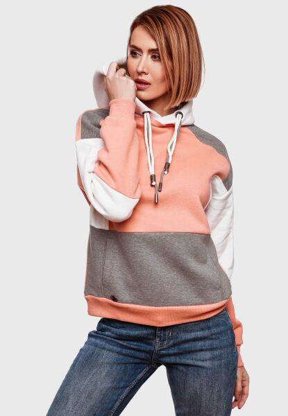 Navahoo Navahoo Babykätzchen Damen Blocking Color Hoodie Kapuzenpullover Super Rabatt