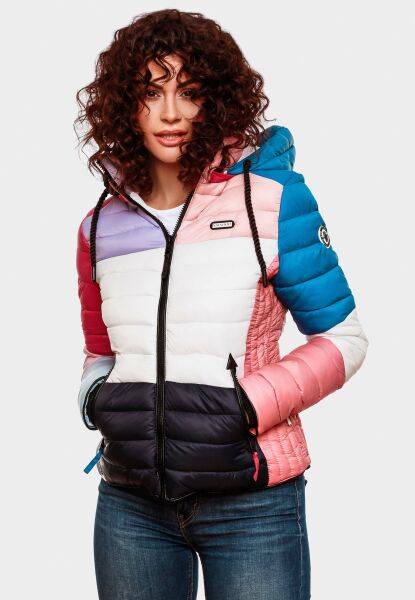 Navahoo Navahoo Lulana Multikulti Damen Steppjacke Colour Blocking Design Angebote