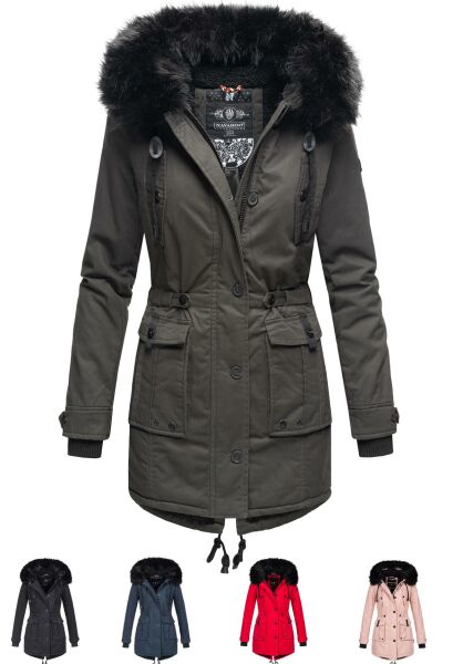 Navahoo Navahoo Luluna Damen Winterjacke mit Kunstfell
