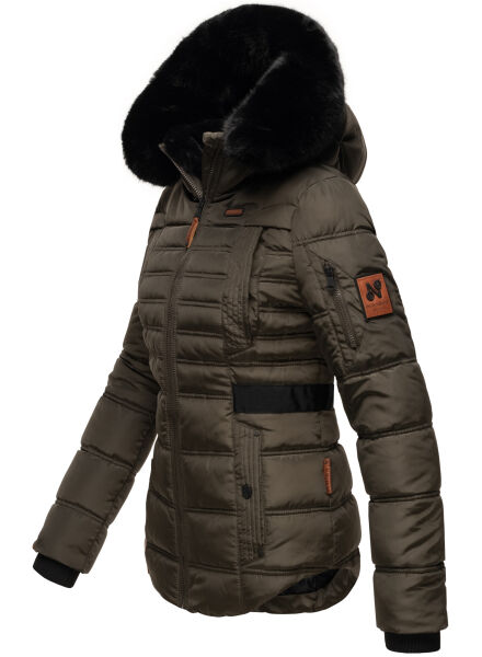 Navahoo Navahoo Melikaa Damen Winterjacke mit Kunstfellkragen & Kapuze Blitzverkäufe