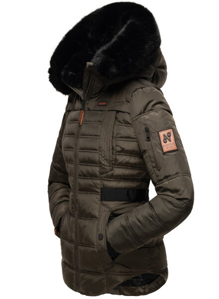 Navahoo Navahoo Melikaa Damen Winterjacke mit Kunstfellkragen & Kapuze Blitzverkäufe