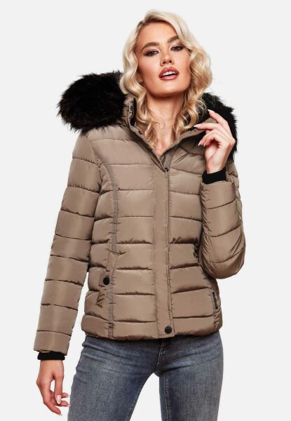 Navahoo Navahoo Miamor Damen Steppjacke mit Teddyfell Kostenloser Versand