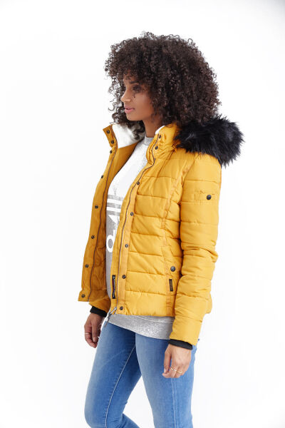 Navahoo Navahoo Miamor Damen Steppjacke mit Teddyfell Kostenloser Versand