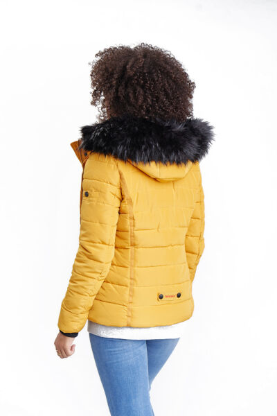 Navahoo Navahoo Miamor Damen Steppjacke mit Teddyfell Kostenloser Versand