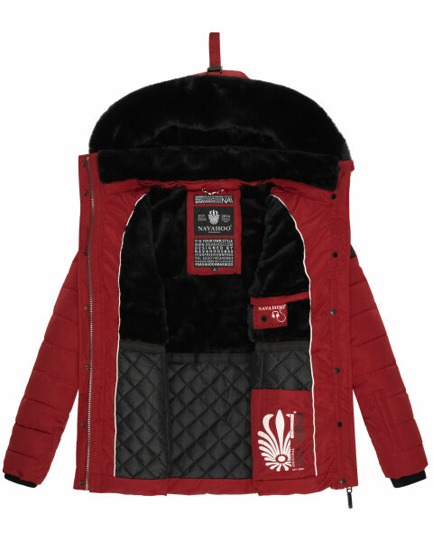 Navahoo Navahoo Milianaa Winter Jacke Stepp Kurzjacke gefüttert Kapuze Kunstfell Limitierter Zeitrabatt