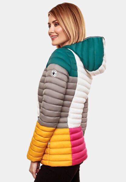 Navahoo Navahoo Multikulti Mehrfarbige Übergangs Steppjacke Fabrik Onlineshop