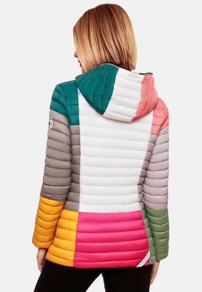 Navahoo Navahoo Multikulti Mehrfarbige Übergangs Steppjacke Fabrik Onlineshop