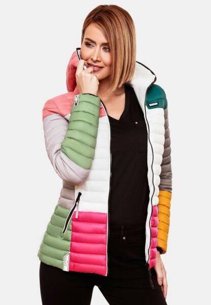 Navahoo Navahoo Multikulti Mehrfarbige Übergangs Steppjacke Fabrik Onlineshop