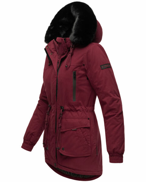Navahoo Navahoo Olessaa Damen halblange Winterjacke mit Kapuze Großer Ausverkauf