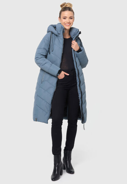Navahoo Navahoo Sahnekatzi Damen lange Winter Steppjacke Muttertagsangebot