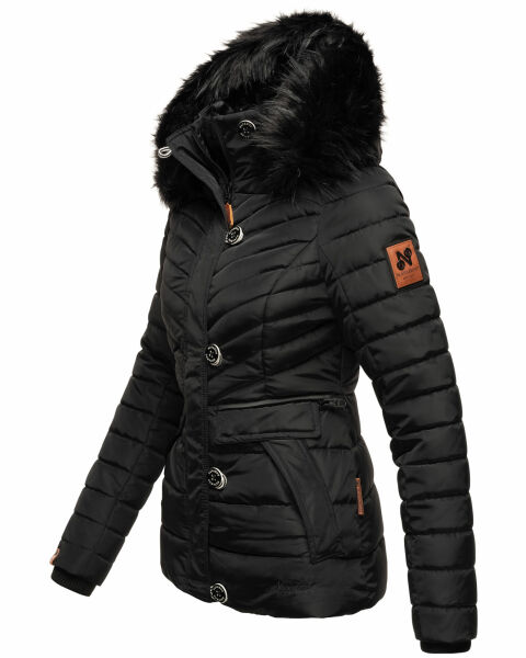 Navahoo Navahoo Wisteriaa Damen Winter Steppjacke mit Kapuze und Fellkragen VIP-Rabatte