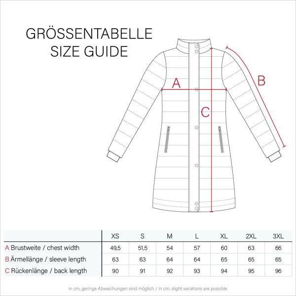 Navahoo Chaskaa Damen lange Winter Steppjacke mit KunstfellKragen Rabatte dieses Monats