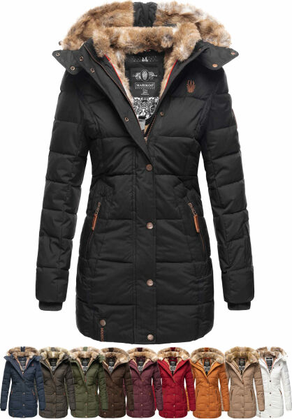 Navahoo Damen Winterjacke mit Kapuze