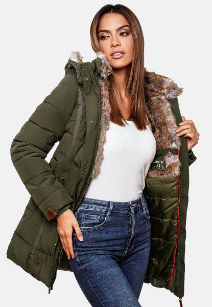 Navahoo Damen Winterjacke mit Kapuze 2025