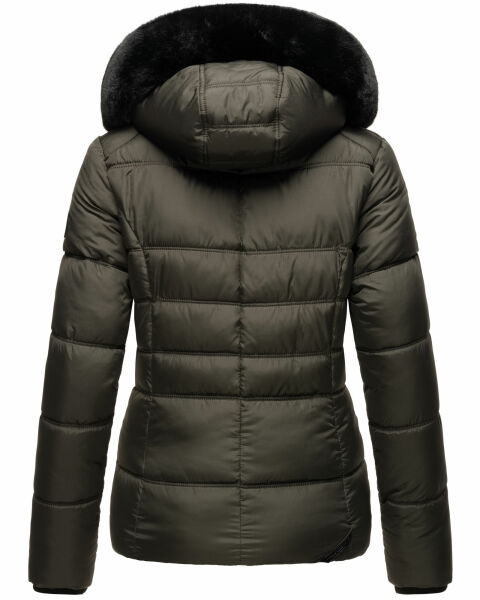 Navahoo Loveleen Damen Winter Steppjacke mit Teddyfell und Fellkragen Outlet