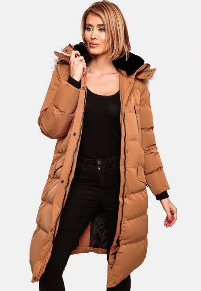 Navahoo Navahoo Fahmiyaa Damen lange Winterjacke mit Kapuze Blitzverkäufe