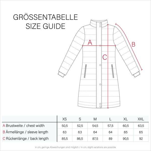 Navahoo Navahoo Lotusblüte Princess Damen lange Winter Steppjacke Fabrik Onlineshop