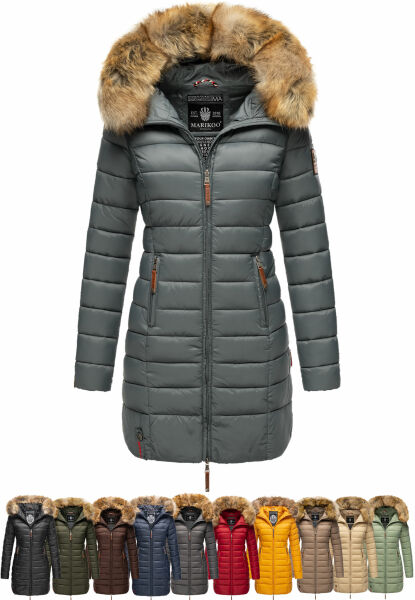 Navahoo Rose Damen Lange Winter Steppjacke