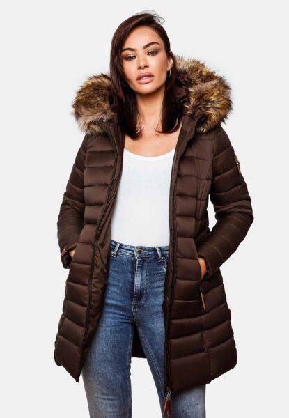 Navahoo Rose Damen Lange Winter Steppjacke Flash Sale