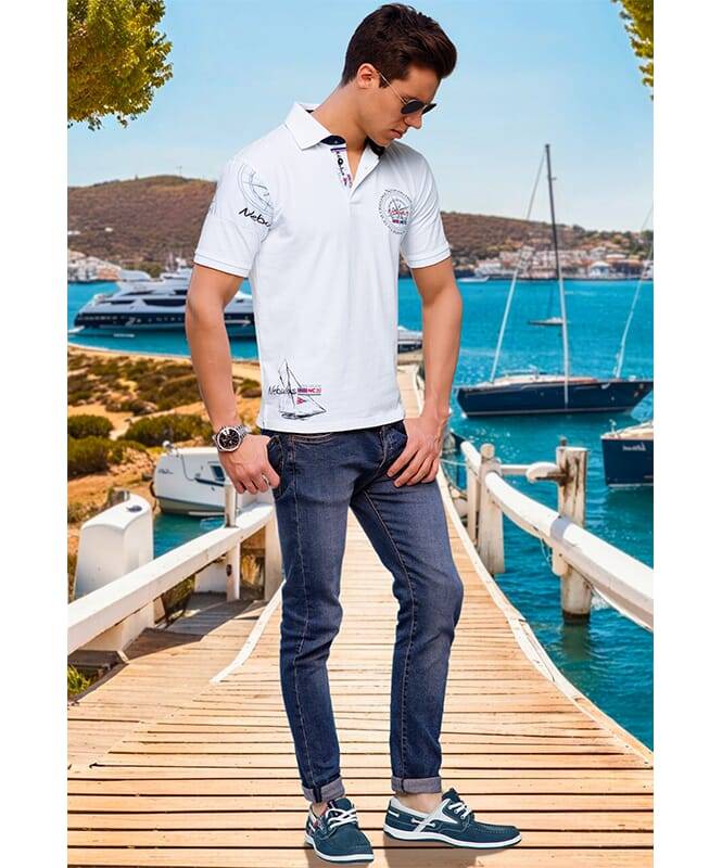 Nebulus Poloshirt DEEP BLUE Herren Große Rabatte