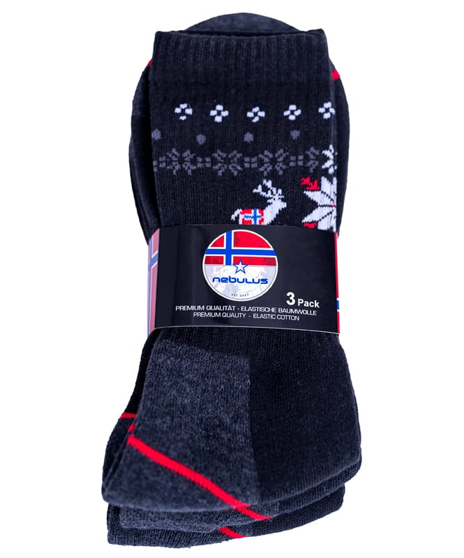 Nebulus Norweger Thermosocken 3er Pack WOOLY Herren Speichern exportieren